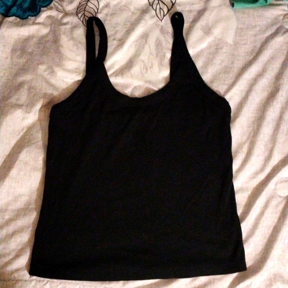 Wild Fable large black cropped tank top